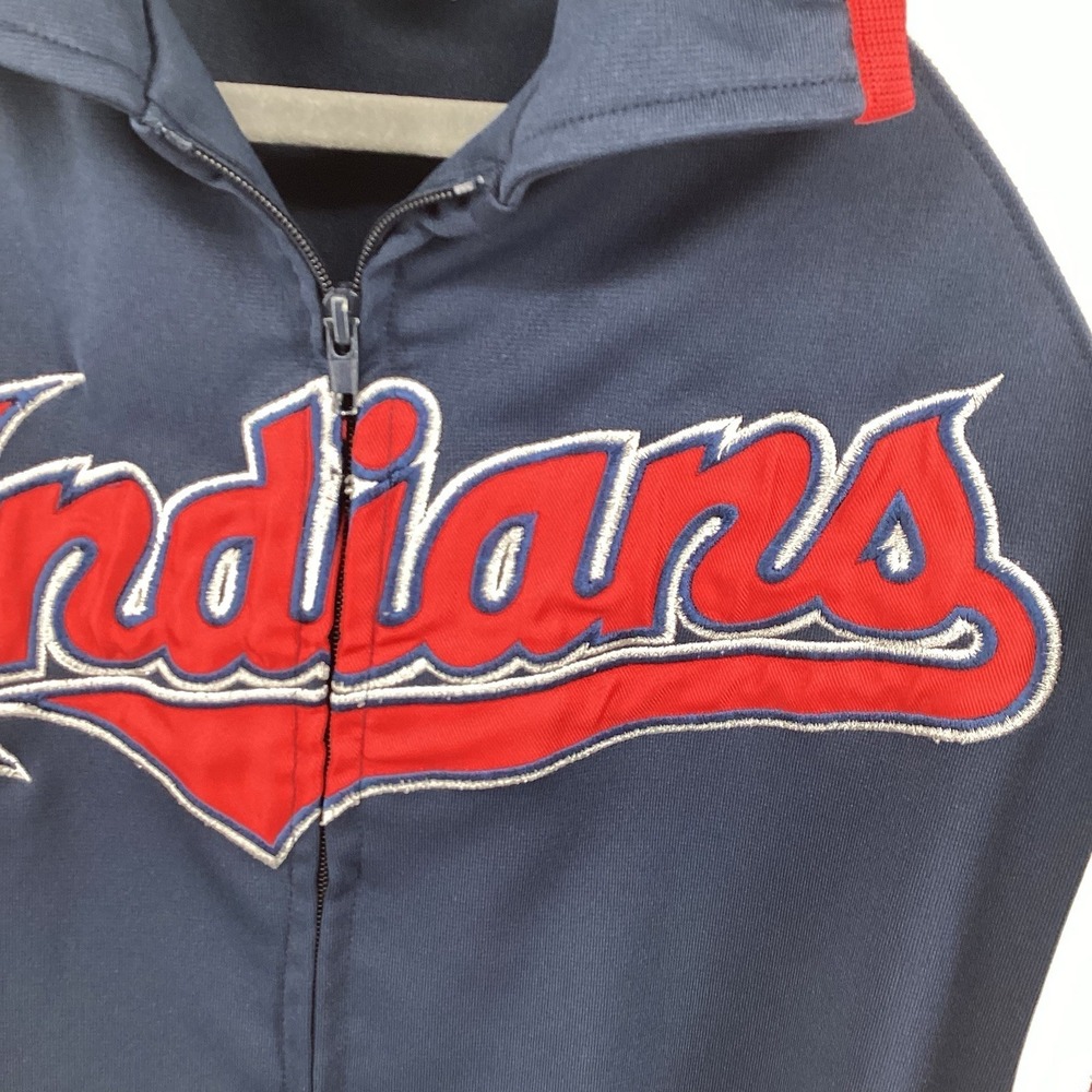 Vintage Men's Dynasty Cleveland Indians  Chief Wahoo  Full Zip  Jacket MLB - Picture 4 of 11